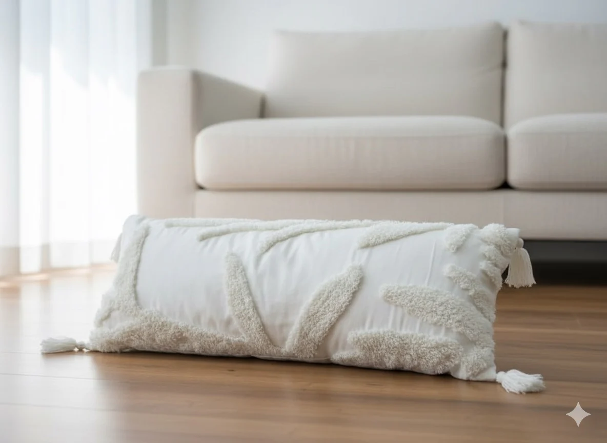 White Lumbar Cushion