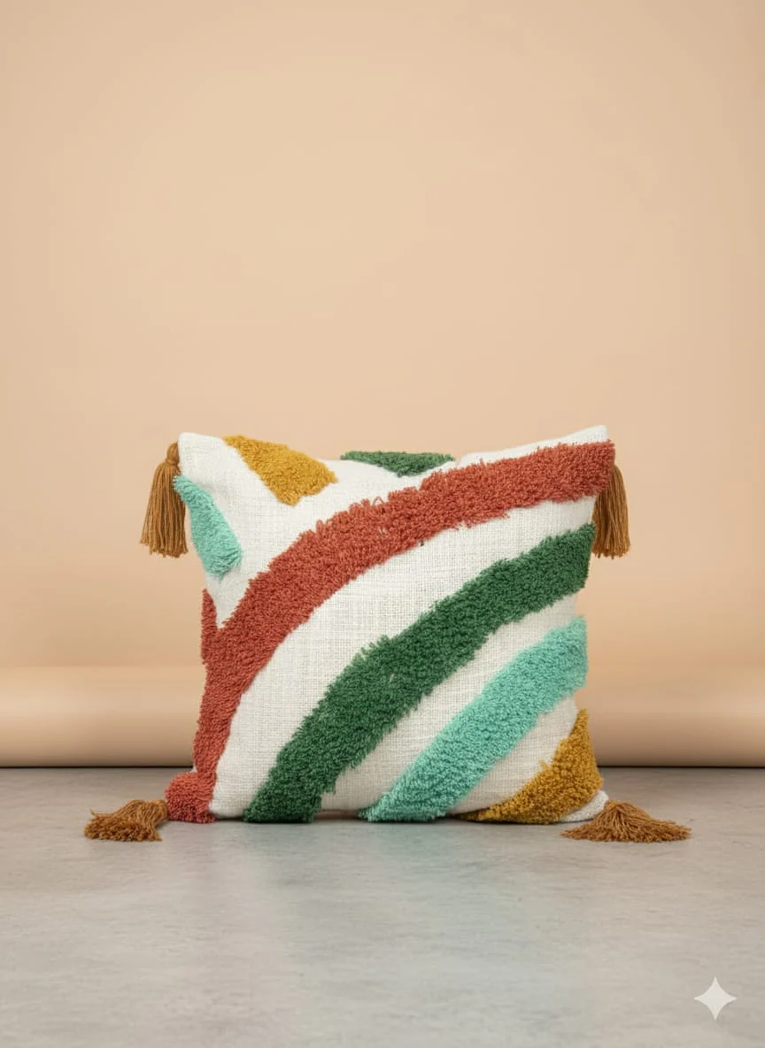 Rainbow 2 Tufted Cushion Cover