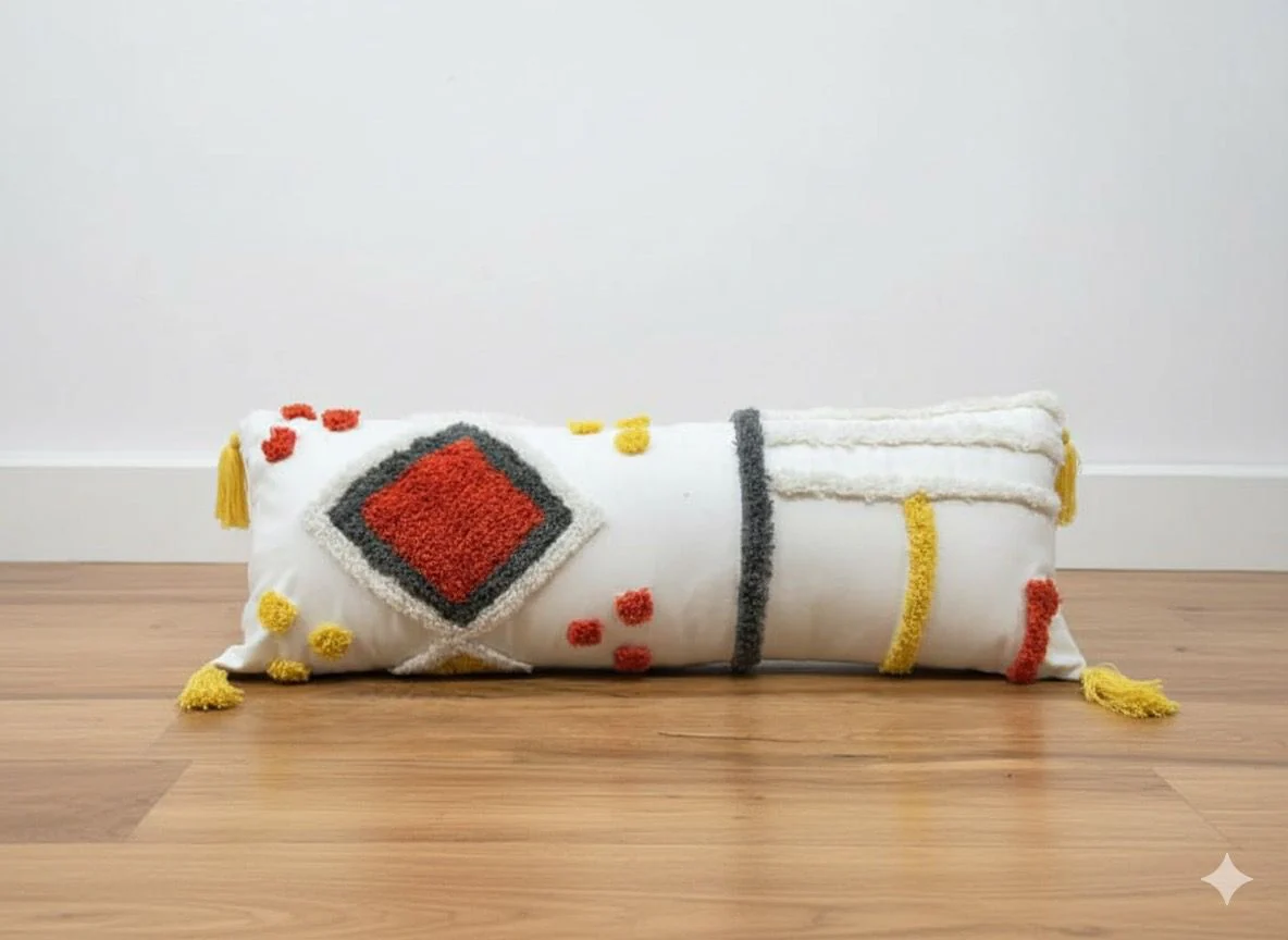 Red Diamond Lumbar Cushion